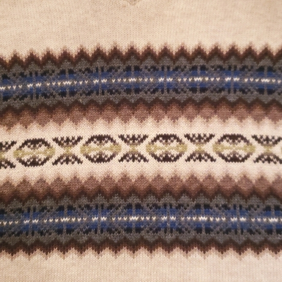 Vintage Chaps 100% Cotton Sweater L EUC - Picture 5 of 10